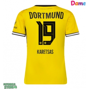 Borussia Dortmund Konstantinos Karetsas #19 Replika Hjemmebanetrøje Dame 2026-27 Kortærmet